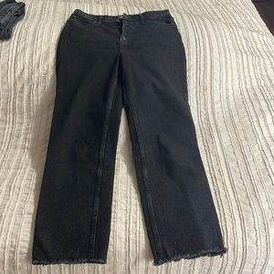 Abercrombie & Fitch ultra high rise straight jeans